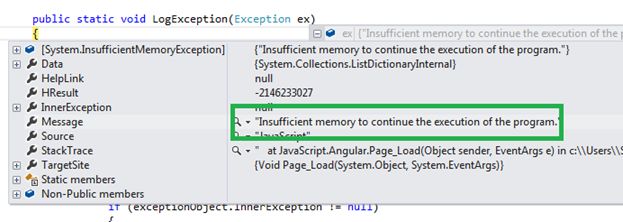 Application Error event